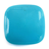 SLEEPING BEAUTY TURQUOISE PLAIN LENTIL CUSHION 14MM 7.18 Cts.