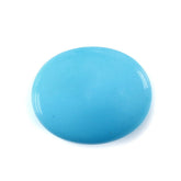 SLEEPING BEAUTY TURQUOISE PLAIN LENTIL OVAL 11X9MM 2.60 Cts.
