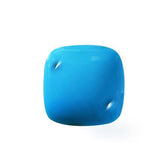 SLEEPING BEAUTY TURQUOISE PLAIN LENTIL CUSHION (AAA) 14.00X14.00 MM 8.85 Cts.