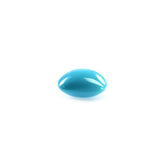 SLEEPING BEAUTY TURQUOISE PLAIN LENTIL CUSHION (AA) 8.00X8.00 MM 1.00 Cts.