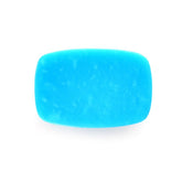 SLEEPING BEAUTY TURQUOISE PLAIN CUSHION CAB (AAA) 12 X 8 MM 3.03 Cts.