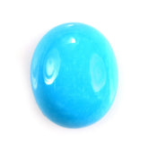 SLEEPING BEAUTY TURQUOISE PLAIN OVAL CAB (AAA/SI) 14X10MM 4.58 Cts.