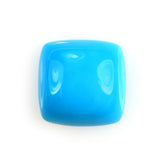 SLEEPING BEAUTY TURQUOISE PLAIN ANTIQUE CUSHION CAB (AAA) 8 X 8 MM 2 Cts.