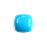 SLEEPING BEAUTY TURQUOISE PLAIN CUSHION CAB (AAA) 6 X 6 MM 0.98 Cts.