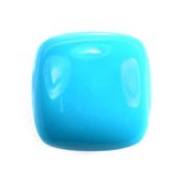 SLEEPING BEAUTY TURQUOISE PLAIN LENTIL CUSHION (AAA) 14 X 14 MM 9.9 Cts.