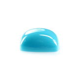 SLEEPING BEAUTY TURQUOISE PLAIN CUSHION CAB (BLUE GREEN/AAA) 8 X 8 MM 2.10 Cts.