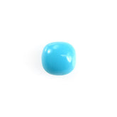 SLEEPING BEAUTY TURQUOISE PLAIN CUSHION CAB (BLUE GREEN/AAA) 3 X 3 MM 0.10 Cts.
