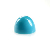 SLEEPING BEAUTY TURQUOISE PLAIN HIGH DOME ROUND CAB (AAA) 8 MM 3.02 Cts.