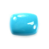 SLEEPING BEAUTY TURQUOISE PLAIN CUSHION CAB (BLUE GREEN/AAA) 10 X 8 MM 2.60 Cts.