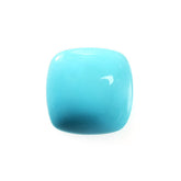 SLEEPING BEAUTY TURQUOISE PLAIN CUSHION CAB (BLUE GREEN/AA) 7 X 7 MM 1.18 Cts.