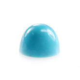 SLEEPING BEAUTY TURQUOISE PLAIN HIGH DOME ROUND CAB (AAA) 8 MM 2.65 Cts.