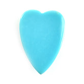 SLEEPING BEAUTY TURQUOISE PLAIN HEART CAB (BLUE GREEN/AAA) 14 X 10 MM 3.39 Cts.