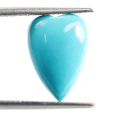 SLEEPING BEAUTY TURQUOISE PLAIN HEART CAB (BLUE GREEN/AAA) 14 X 10 MM 3.39 Cts.
