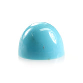 SLEEPING BEAUTY TURQUOISE PLAIN HIGH DOME ROUND CAB (BLUE GREEN/A) 8 MM 2.16 Cts.