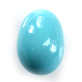 SLEEPING BEAUTY TURQUOISE PLAIN EGG SHAPE (BLUE GREEN/AAA) 14.50 X 10.50 MM 10.43 Cts.