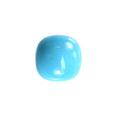 SLEEPING BEAUTY TURQUOISE PLAIN CUSHION CAB (A) 6 X 6 MM 0.63 Cts.