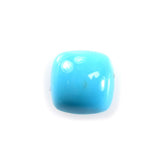 SLEEPING BEAUTY TURQUOISE PLAIN CUSHION CAB (AA) 6 X 6 MM 0.87 Cts.