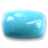 SLEEPING BEAUTY TURQUOISE PLAIN CUSHION CAB (A) 22 X 15 MM 17.8 Cts.