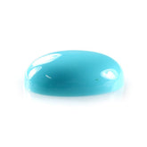 SLEEPING BEAUTY TURQUOISE PLAIN OVAL CAB (BLUE GREEN/AA) 11 X 9 MM 2.52 Cts.