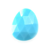 SLEEPING BEAUTY TURQUOISE ROSE CUT BRIOLETTE PEARISH (AA) 10 X 8 MM 1.65 Cts.