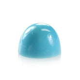 SLEEPING BEAUTY TURQUOISE PLAIN HIGH DOME ROUND CAB (A/SI) 8 MM 2.20 Cts.