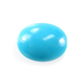 SLEEPING BEAUTY TURQUOISE PLAIN LENTIL OVAL (BLUE GREEN/AAA) 9 X 7 MM 1.47 Cts.