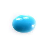 SLEEPING BEAUTY TURQUOISE PLAIN LENTIL OVAL (BLUE GREEN/AAA) 8 X 6 MM 1.02 Cts.