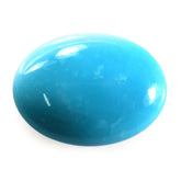 SLEEPING BEAUTY TURQUOISE PLAIN OVAL CAB (BLUE GREEN/AAA) 15 X 11 MM 3.75 Cts.