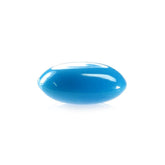 SLEEPING BEAUTY TURQUOISE PLAIN LENTIL OVAL (SPECIAL) 9.00X7.00 MM 1.72 Cts.
