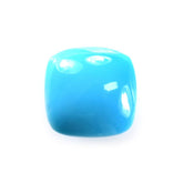 SLEEPING BEAUTY TURQUOISE PLAIN LENTIL CUSHION (AAA) 8.00X8.00 MM 1.99 Cts.