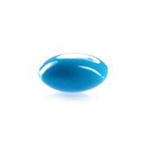 SLEEPING BEAUTY TURQUOISE PLAIN LENTIL CUSHION (AAA) 8.00X8.00 MM 1.99 Cts.