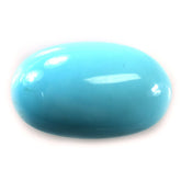 SLEEPING BEAUTY TURQUOISE PLAIN OVAL CAB (A) 20.50X12.50 MM 7.40 Cts.