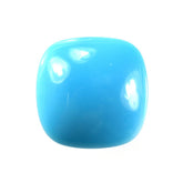 SLEEPING BEAUTY TURQUOISE PLAIN LENTIL CUSHION (AAA) 9.00X9.00 MM 2.62 Cts.