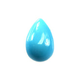 SLEEPING BEAUTY TURQUOISE PLAIN PEAR CAB (AAA/CLEAN) 8X5MM 0.59 Cts.