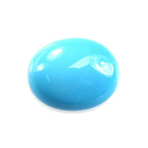 SLEEPING BEAUTY TURQUOISE PLAIN OVAL CAB (AA/CLEAN) 10 X 8 MM 2.30 Cts.