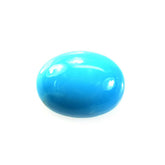 SLEEPING BEAUTY TURQUOISE PLAIN OVAL CAB (BLUE GREEN/AAA) 8 X 6 MM 1.15 Cts.