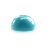 SLEEPING BEAUTY TURQUOISE PLAIN ROUND CAB (BLUE GREEN/AAA/CLEAN) 9 MM 2.50 Cts.