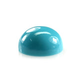 SLEEPING BEAUTY TURQUOISE PLAIN ROUND CAB (BLUE GREEN/SUPER/CLEAN) 9 MM 2.72 Cts.