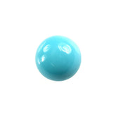 SLEEPING BEAUTY TURQUOISE PLAIN ROUND CAB (BLUE GREEN/A/SI) 6 MM 0.67 Cts.