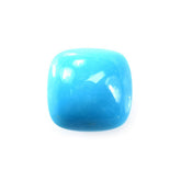 SLEEPING BEAUTY TURQUOISE PLAIN LENTIL CUSHION (AA) 7 X 7 MM 1.15 Cts.