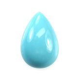 SLEEPING BEAUTY TURQUOISE PLAIN PEAR CAB (BLUE GREEN/AA/SI) 12 X 8 MM 2.38 Cts.