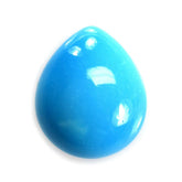 SLEEPING BEAUTY TURQUOISE PLAIN PEAR CAB (AAA/SI) 12 X 10 MM 3.10 Cts.