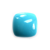 SLEEPING BEAUTY TURQUOISE PLAIN LENTIL CUSHION (BLUE GREEN/AAA/CLEAN) 8 X 8 MM 1.88 Cts.