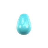 SLEEPING BEAUTY TURQUOISE PLAIN DROPS (BLUE GREEN/AAA) (HALF DRILL-0.80MM) 7X5MM 1.20 Cts.