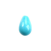 SLEEPING BEAUTY TURQUOISE PLAIN DROPS (BLUE GREEN/AA) (HALF DRILL-0.80MM) 6X4MM 0.60 Cts.