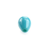 SLEEPING BEAUTY TURQUOISE PLAIN DROPS (BLUE GREEN/AA) (HALF DRILL-0.80MM) 6X4MM 0.60 Cts.