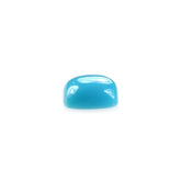 SLEEPING BEAUTY TURQUOISE PLAIN CUSHION CAB (BLUE GREEN /AAA) (ANTIQUE) 4X4MM 0.29 Cts.