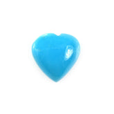 SLEEPING BEAUTY TURQUOISE PLAIN HEART CAB (BLUE GREEN/SPECIAL) 7X7MM 1.20 Cts.