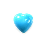 SLEEPING BEAUTY TURQUOISE PLAIN HEART CAB (AA/SI) 7X7MM 1.17 Cts.