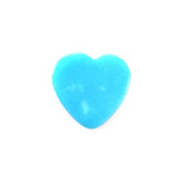SLEEPING BEAUTY TURQUOISE PLAIN HEART CAB (AA/SI) 7X7MM 1.17 Cts.
